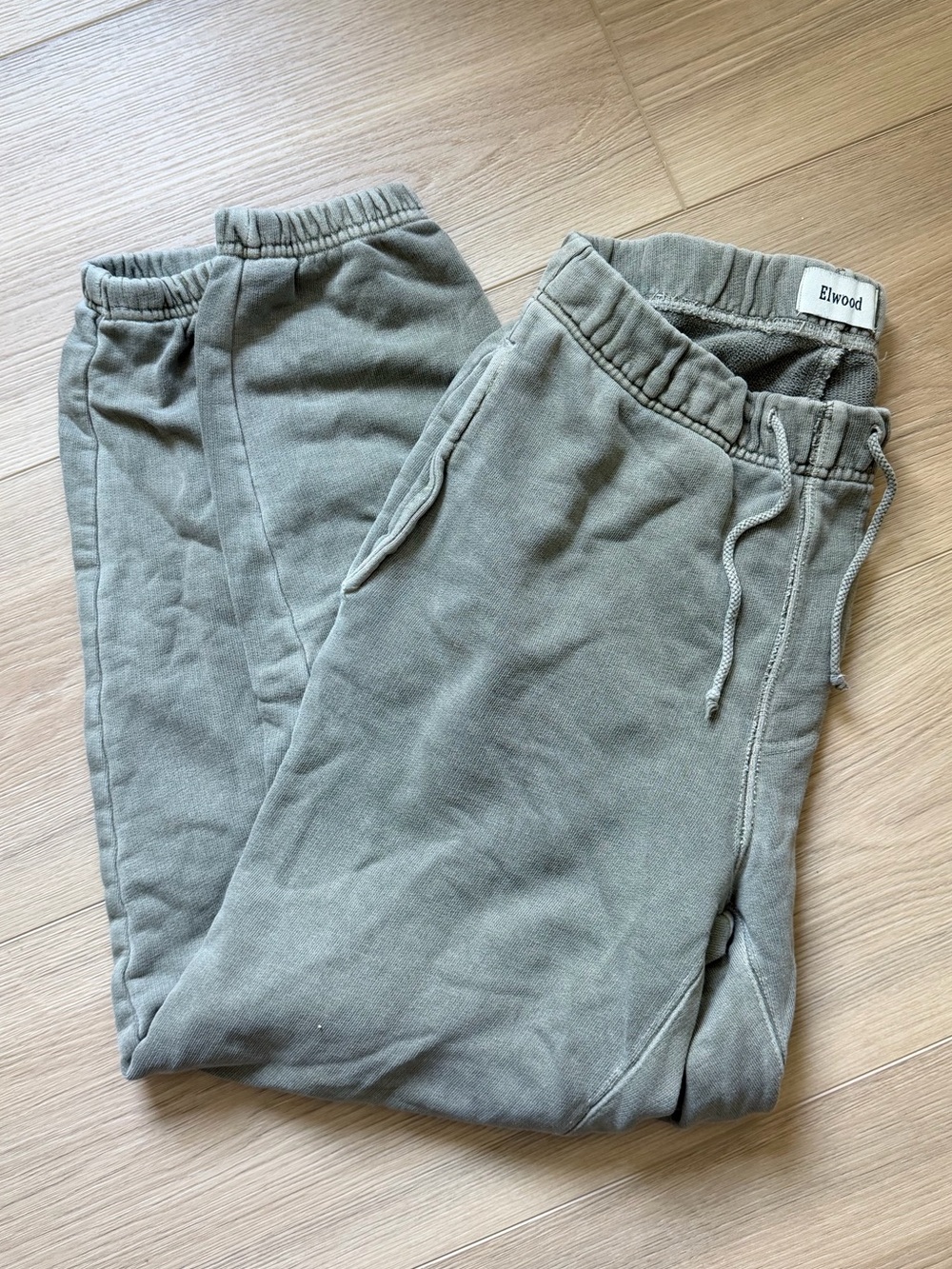 Elwood Olive Green Drawstring Joggers